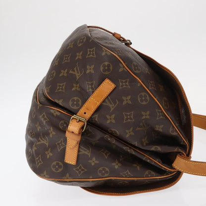 Louis Vuitton Saumur Handbag Monogram Canvas, BROWN, CANVAS, Shoulder bag