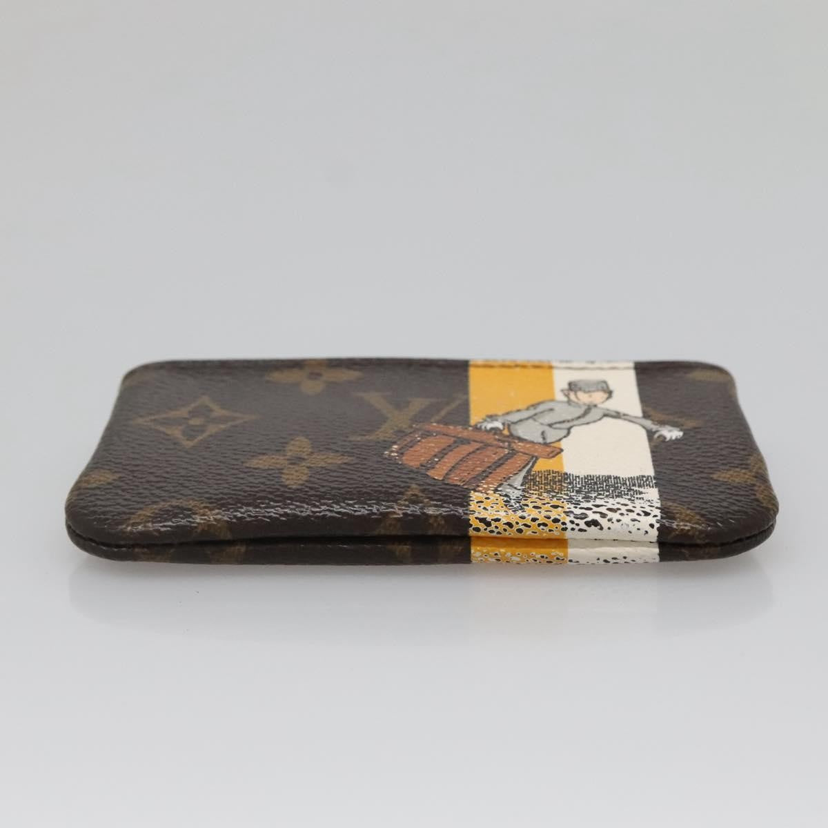 Louis Vuitton Pochette Clés Monogram Empreinte, BROWN, CANVAS, Wallets