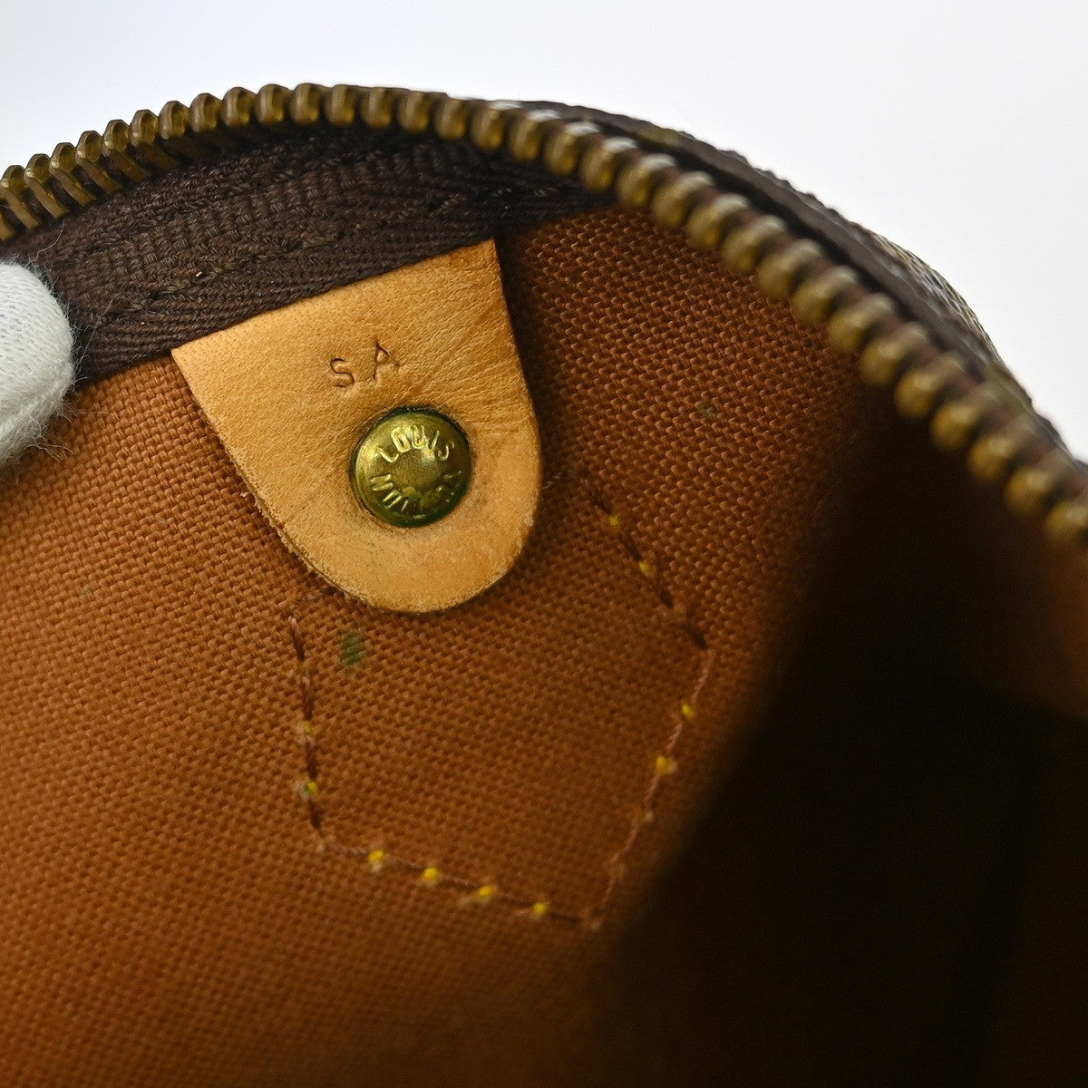 Louis Vuitton Speedy Handbag Monogram Canvas, Brown, Canvas, Handbag