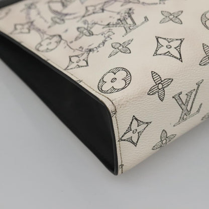 Louis Vuitton Pochette Voyage Limited Edition Chapman Savane Monogram Canvas, WHITE, CANVAS, Clutche & pouche