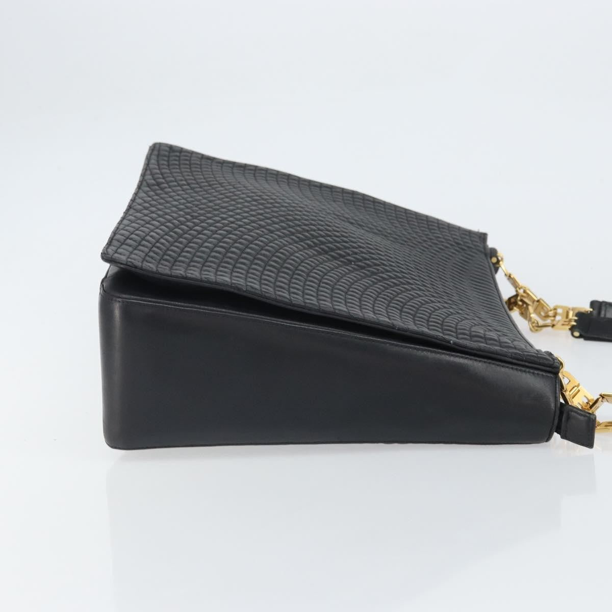 Bally Vintage Tote Bag Quilted Leather, Black, Leather, Tote Bag