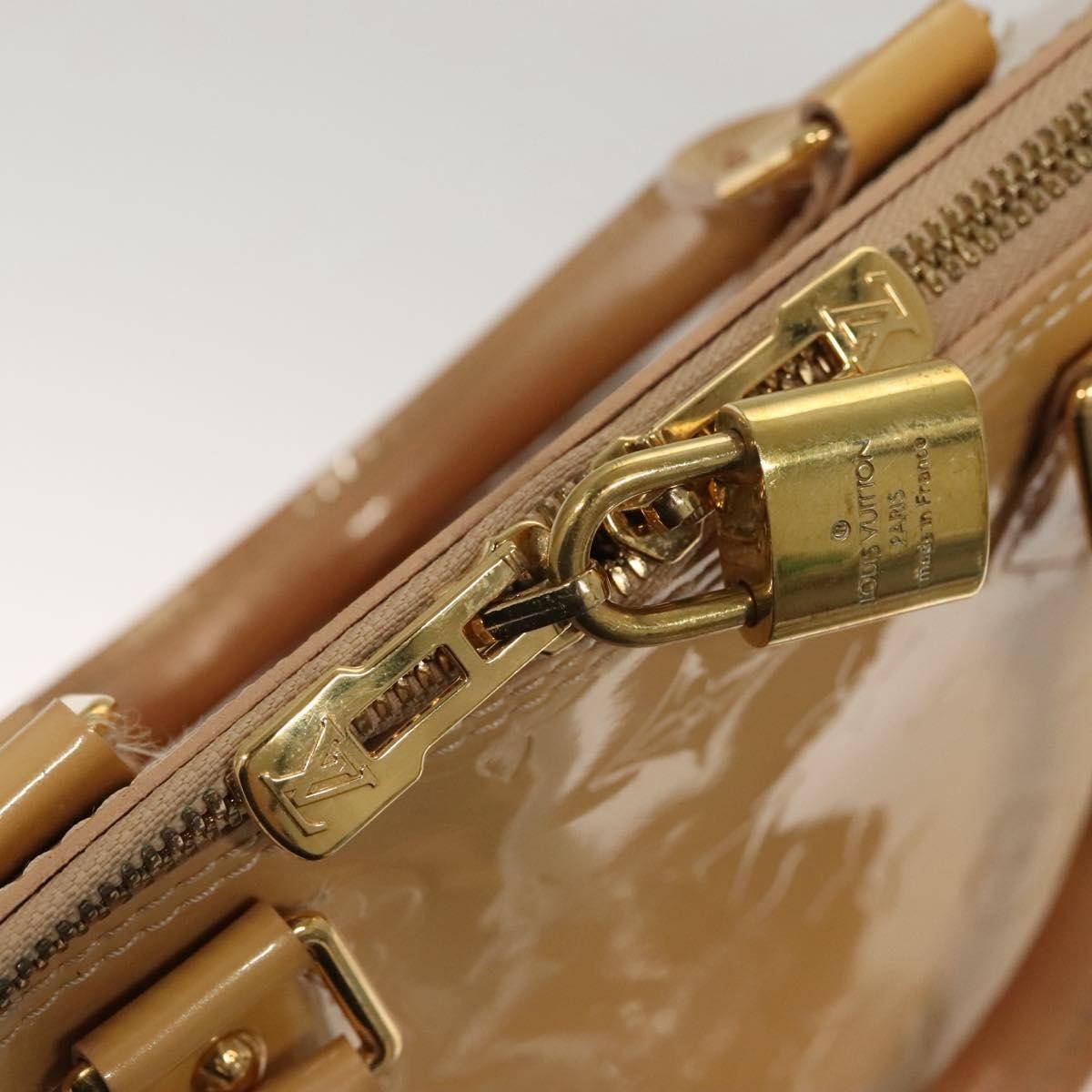 Louis Vuitton Alma Handbag Monogram Vernis, BEIGE, PATENT_LEATHER, Handbag