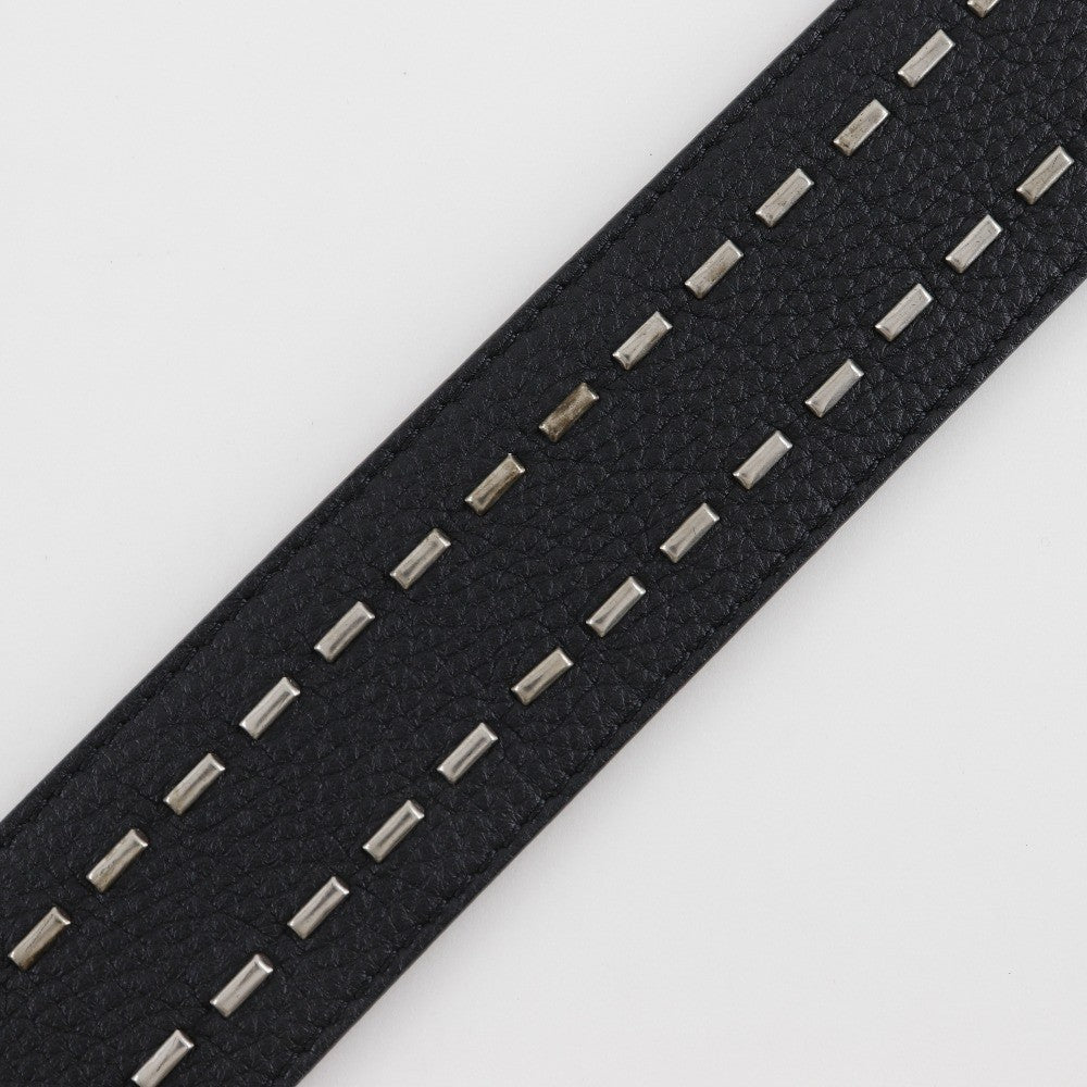 Fendi Selleria Strap You Shoulder Strap Leather, BLACK, LEATHER, Straps