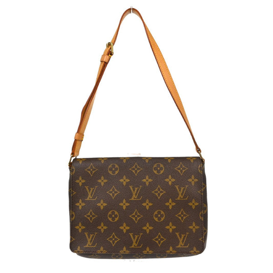 Louis Vuitton Musette Tango Handbag Monogram Canvas, Brown, Canvas, Shoulder Bag