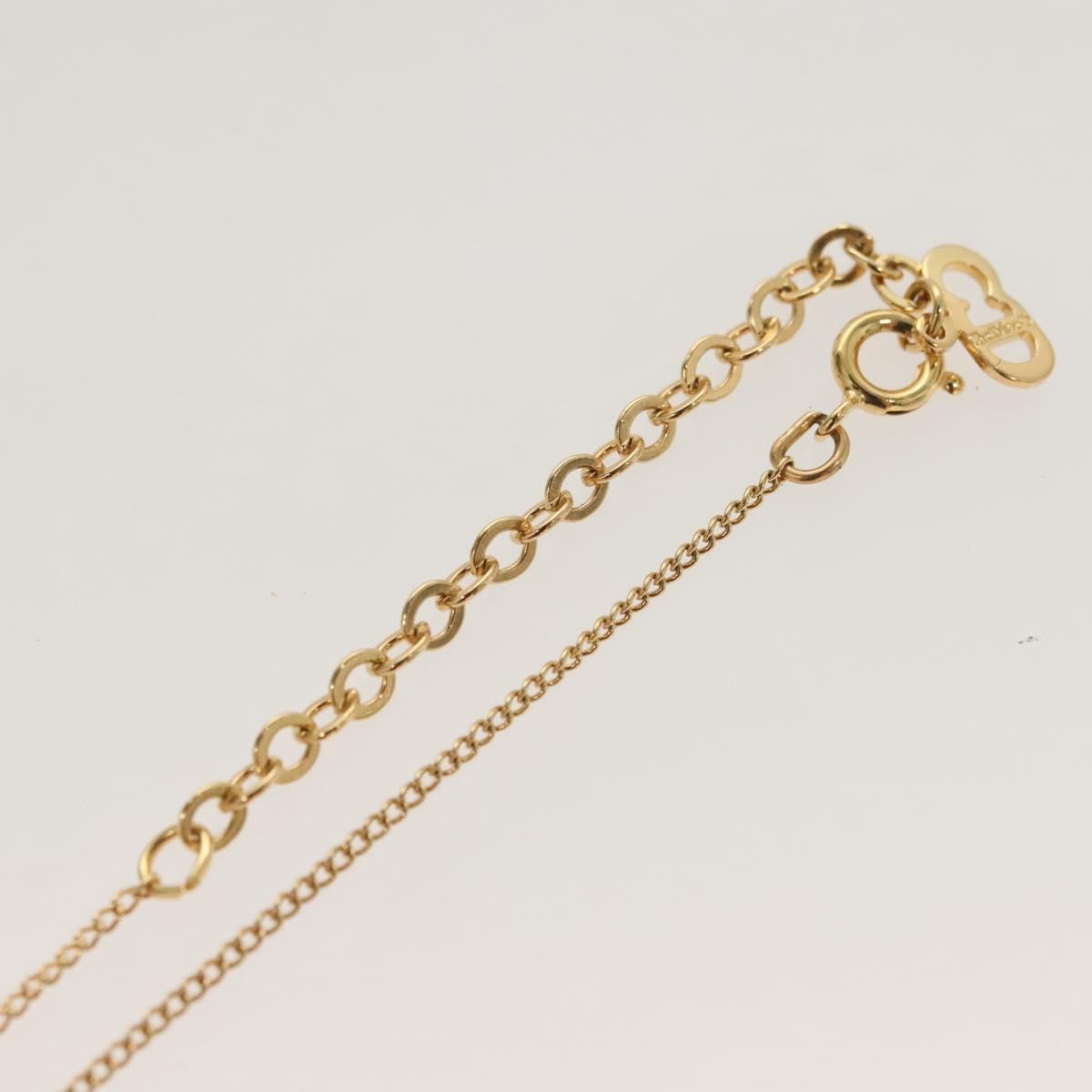 Christian Dior CD Round Pendant Necklace Metal, GOLD, METAL, Necklace