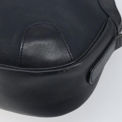 Burberry Vintage Shoulder Bag Leather, NAVY, LEATHER, Shoulder bag
