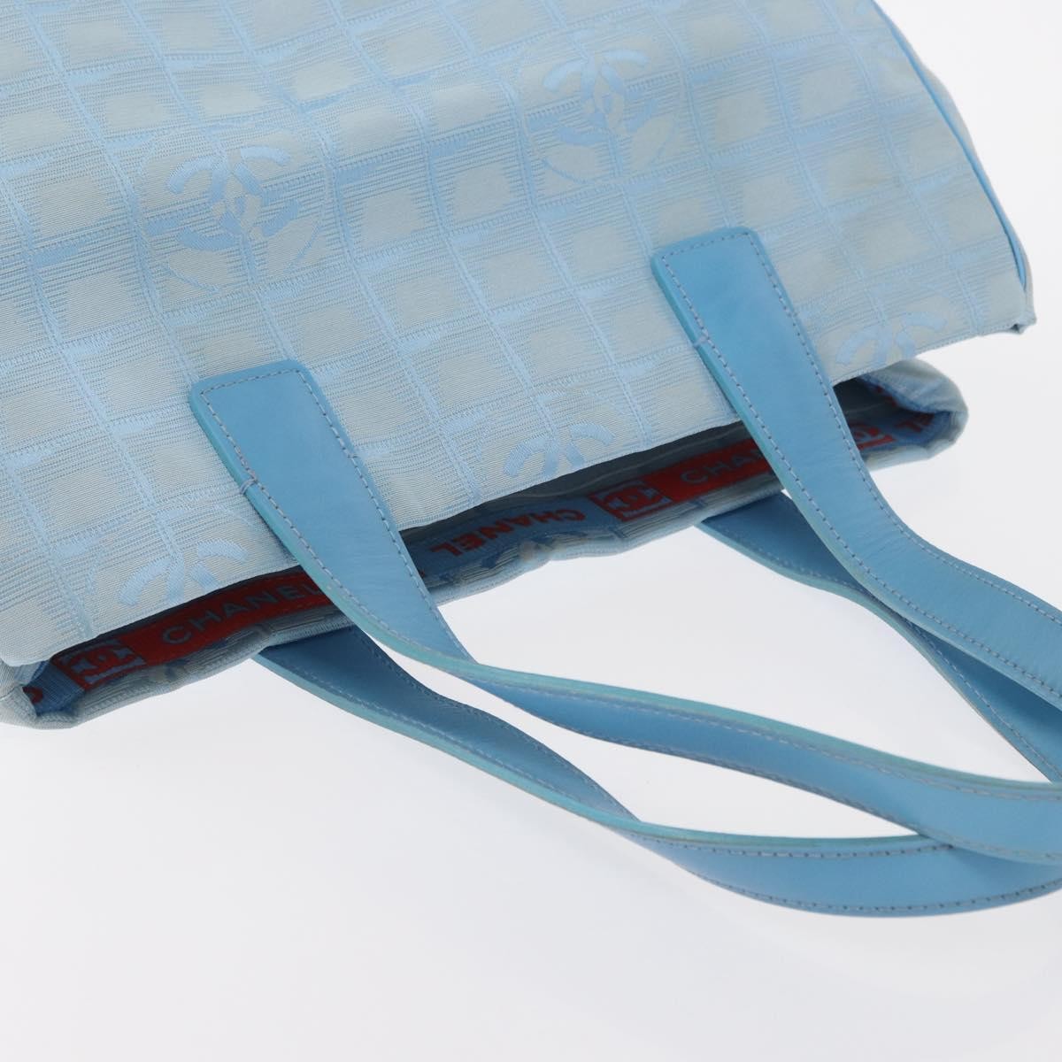 Chanel Travel Line Tote Nylon, BLUE, NYLON, Tote bag