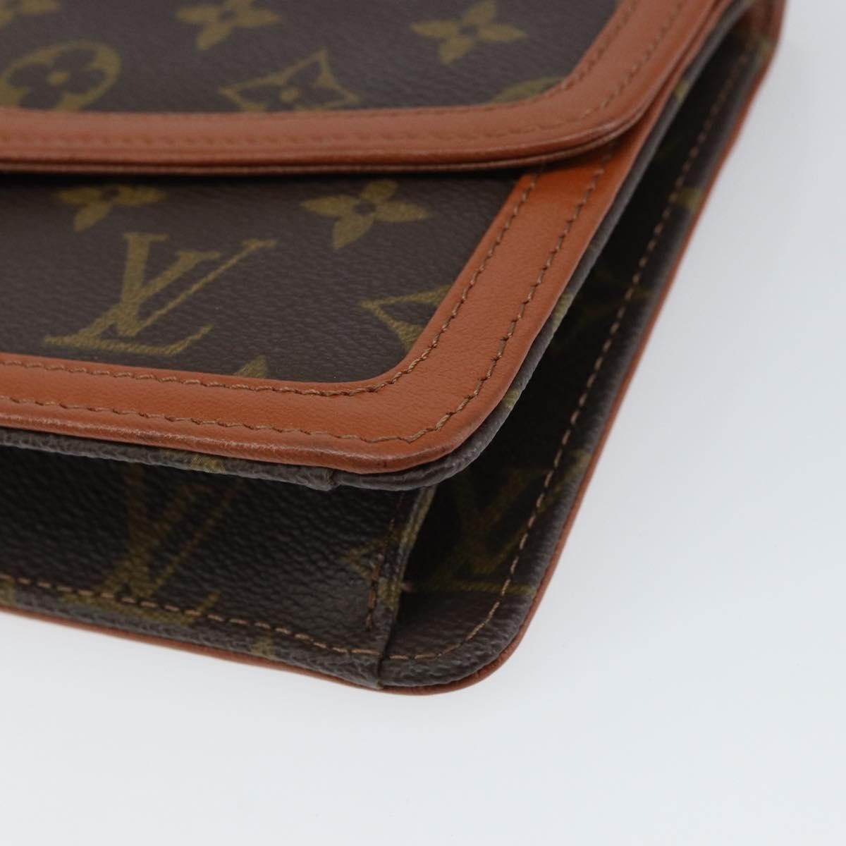 Louis Vuitton Dame Pochette Monogram Canvas, BROWN, CANVAS, Clutche & pouche