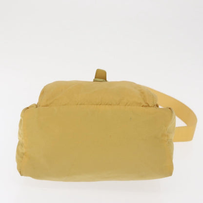 Prada Buckle Messenger Bag Tessuto, YELLOW, NYLON, Shoulder bag