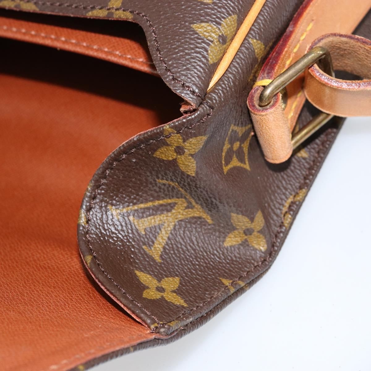 Louis Vuitton Cartouchiere Handbag Monogram Canvas, BROWN, CANVAS, Shoulder bag