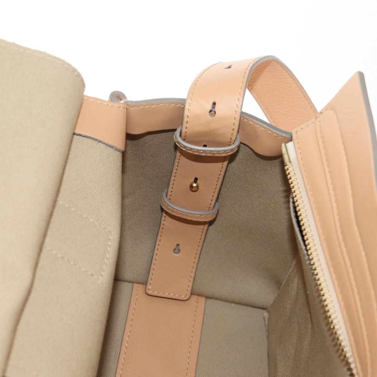Chloe Cate Satchel Leather, Beige, Leather, Tote Bag