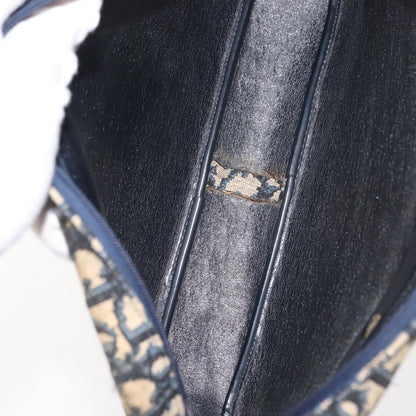 Christian Dior Vintage Trotter Crossbody Bag Diorissimo Coated Canvas, NAVY, CANVAS, Shoulder bag