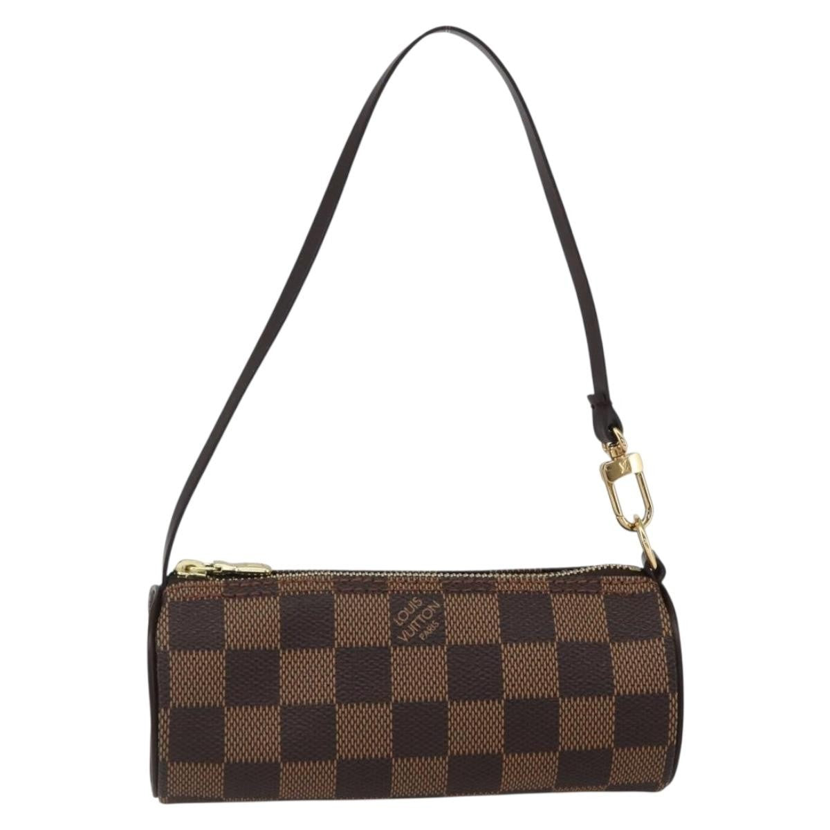 Louis Vuitton Papillon Pochette Damier, Brown, Canvas, Clutch