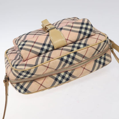 Burberry Nova Check Blue Label Nylon, PINK, NYLON, Shoulder bag