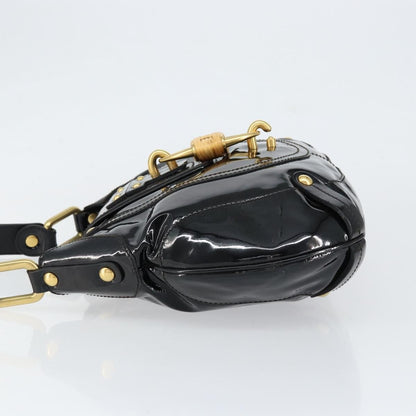 Salvatore Ferragamo Gancini Tote Patent leather, BLACK, PATENT_LEATHER, Tote bag