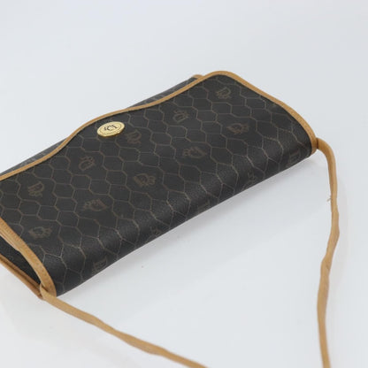 Christian Dior Vintage Honeycomb Shoulder Bag Canvas, BLACK, CANVAS, Shoulder bag