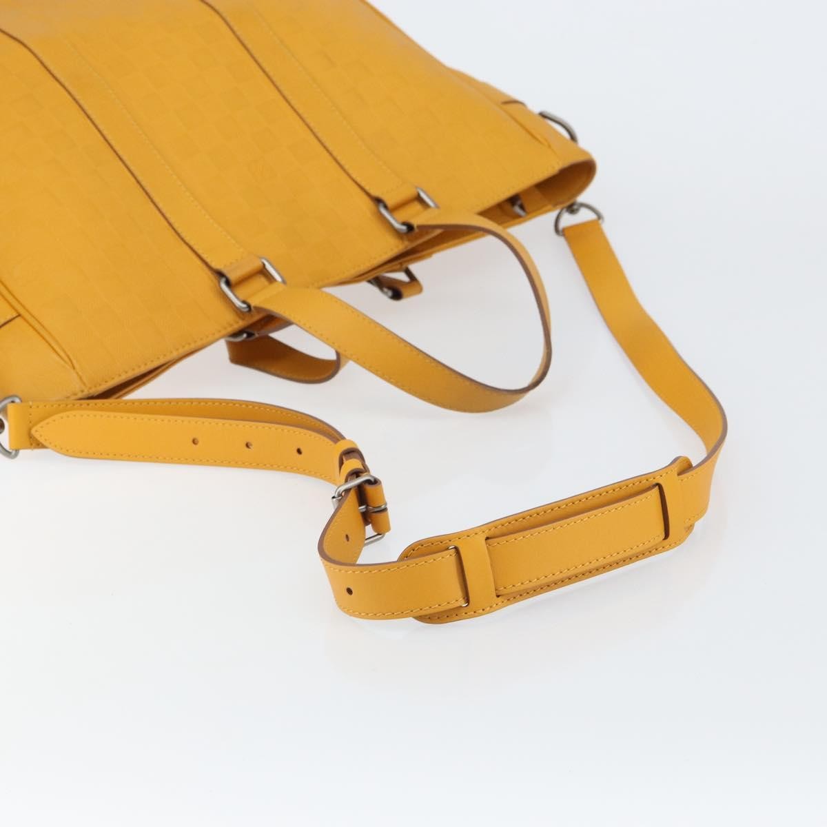 Louis Vuitton Tadao Handbag Damier Infini Leather, YELLOW, LEATHER, Handbag