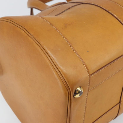 Hermes Vintage Convertible Boston Bag Leather, BROWN, LEATHER, Travel bag