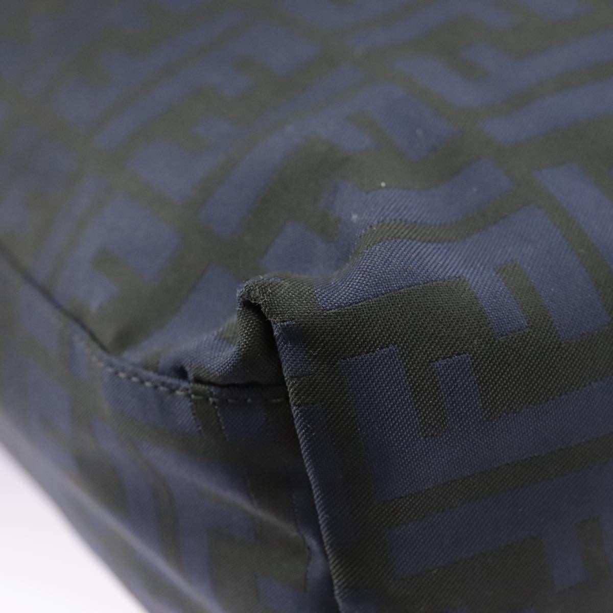 Fendi Zucca Tote bag FF motif, Navy, Canvas, Tote Bag