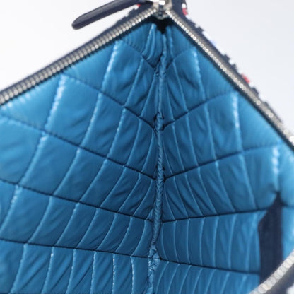Chanel Dubai O Case Clutch Quilted Printed Nylon, MULTICOLOUR, NYLON, Clutche & pouche