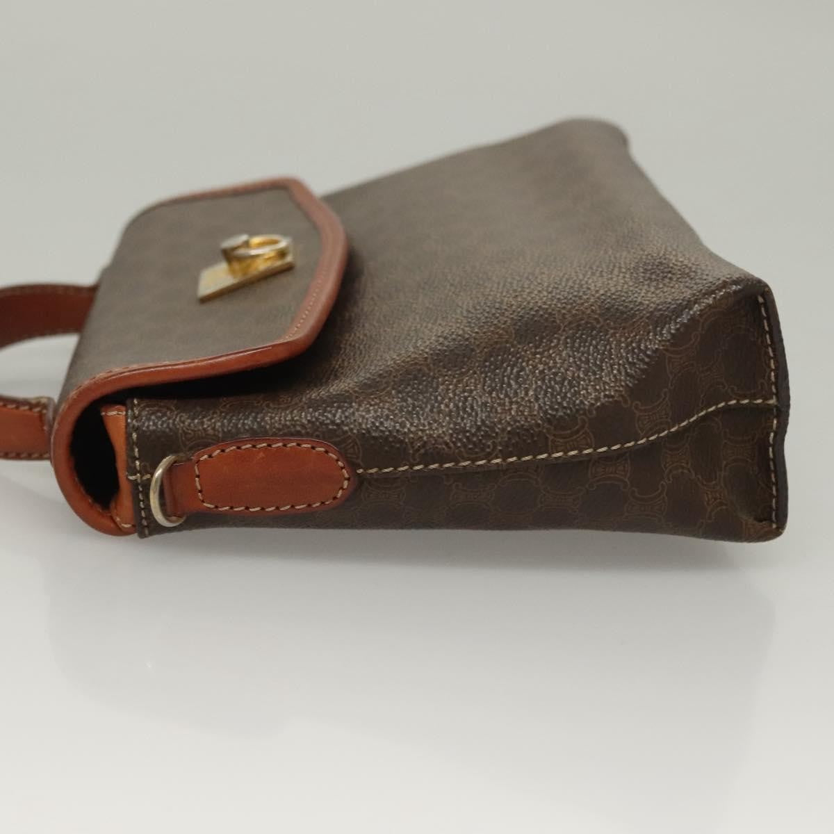 Celine Triomphe vintage handbag Macadam canvas, BROWN, CANVAS, Handbag