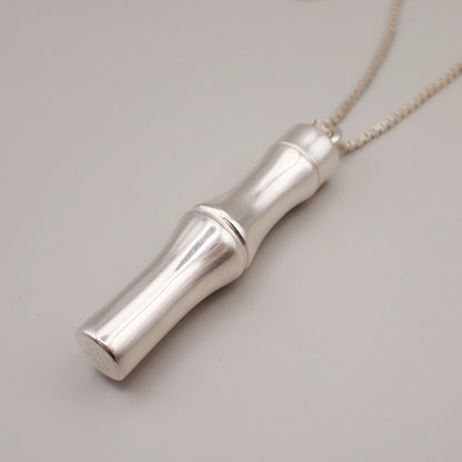 Gucci Bamboo Drop Pendant Necklace Sterling Silver, SILVER, STERLING_SILVER, Necklace