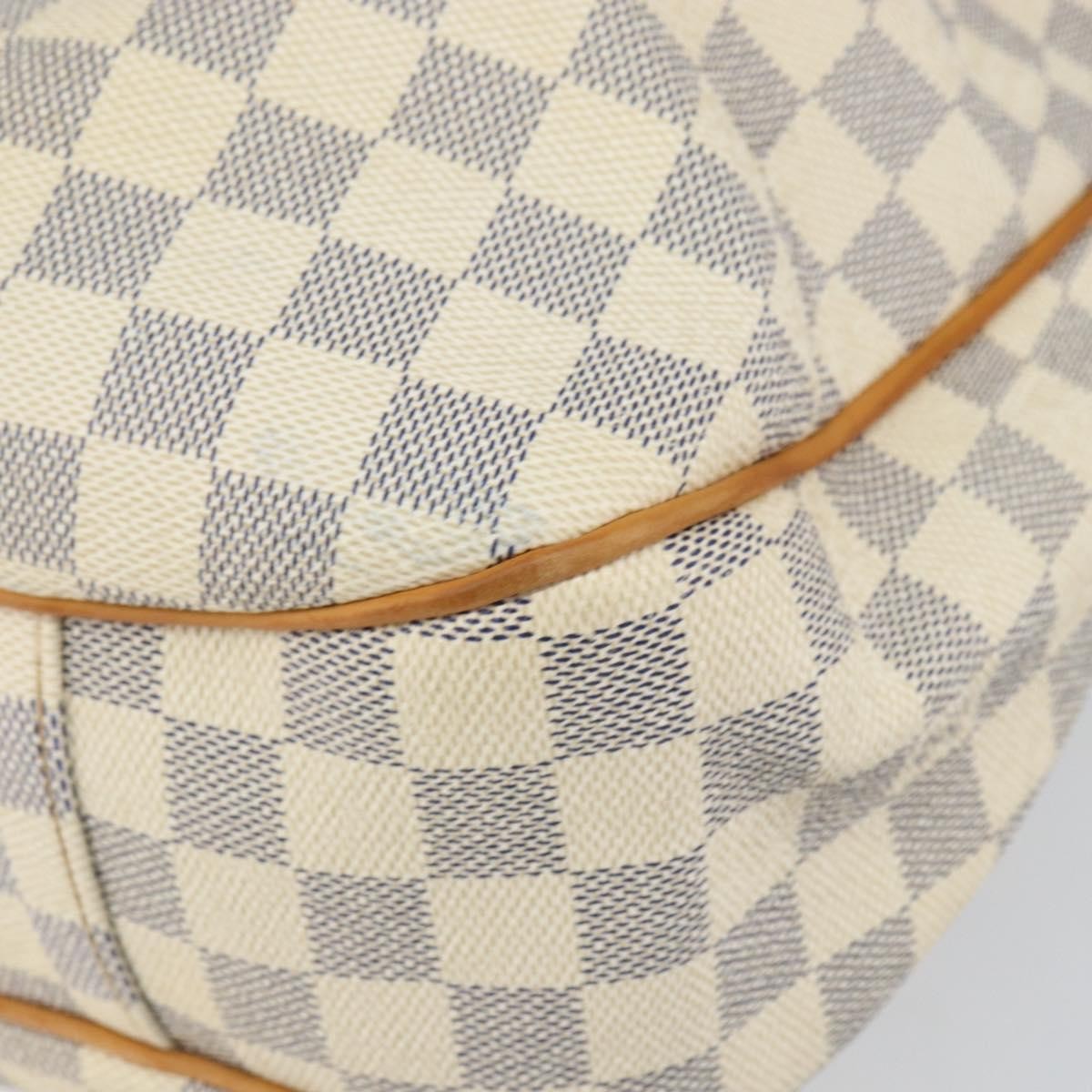 Louis Vuitton Evora Handbag Damier, WHITE, CANVAS, Tote bag