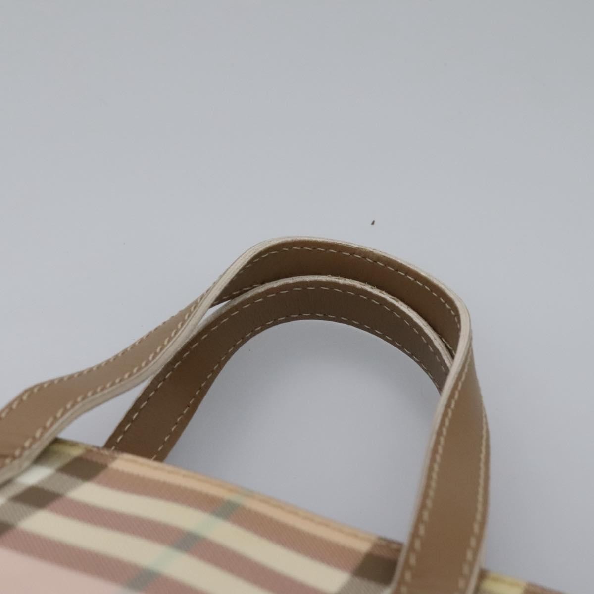 Burberry Nova Check Tote Canvas and Leather, PINK, CANVAS, Tote bag