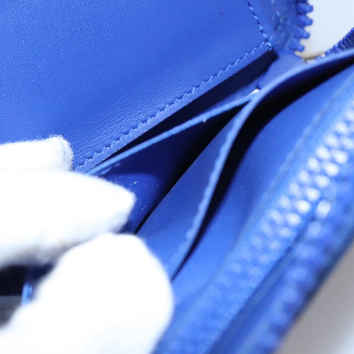Louis Vuitton Zippy Wallet NM Taurillon Leather, Blue, Canvas, Wallet