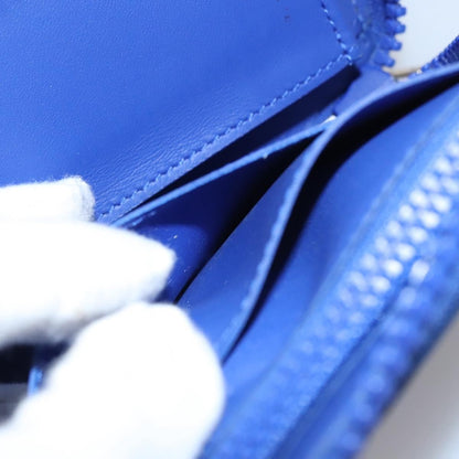 Louis Vuitton Zippy Wallet NM Taurillon Leather, Blue, Canvas, Wallet