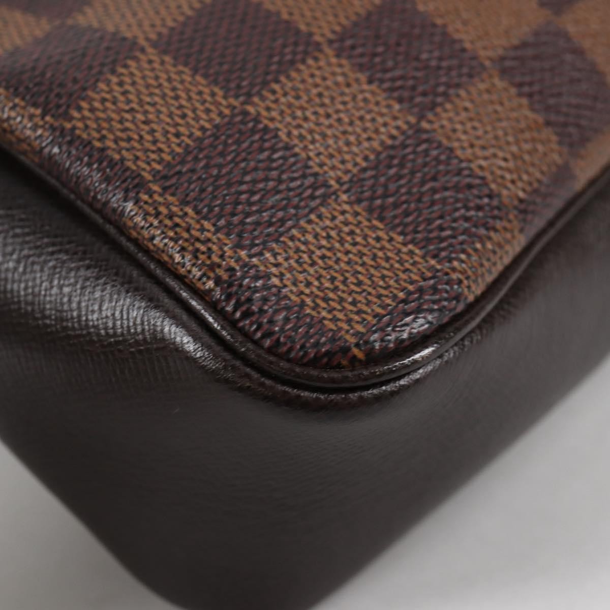 Louis Vuitton Trousse Make Up Bag Damier, BROWN, CANVAS, Clutche & pouche