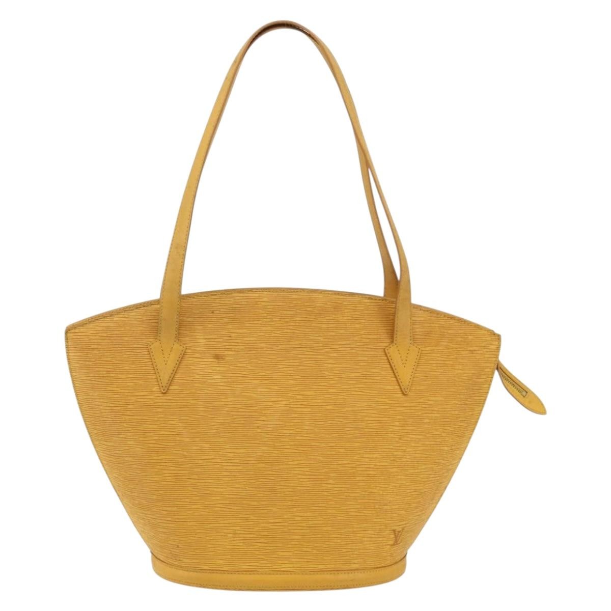 Louis Vuitton Saint Jacques Handbag Epi Leather, Yellow, Leather, Shoulder Bag