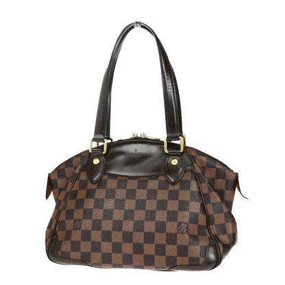 Louis Vuitton Verona Handbag Damier, BROWN, CANVAS, Shoulder bag