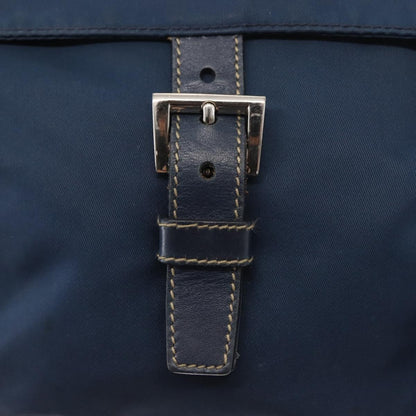 Prada Buckle Messenger Bag Tessuto, NAVY, NYLON, Shoulder bag
