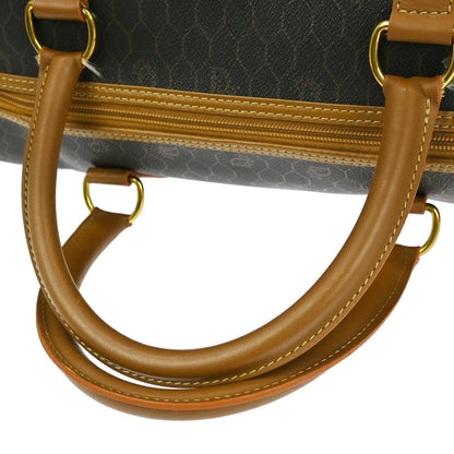 Christian Dior Vintage Honeycomb Boston bag Canvas and Leather, BLACK, PVC, Travel bag