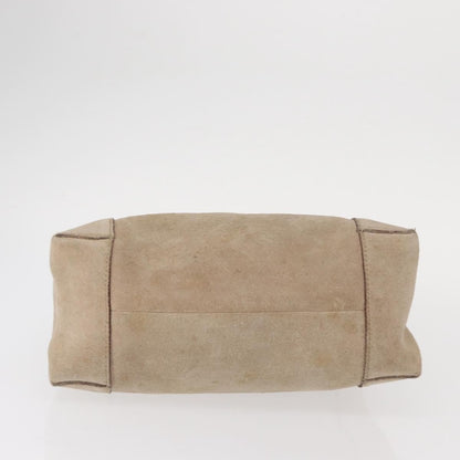 Gucci Vintage Handbag Suede, BEIGE, SUEDE, Handbag
