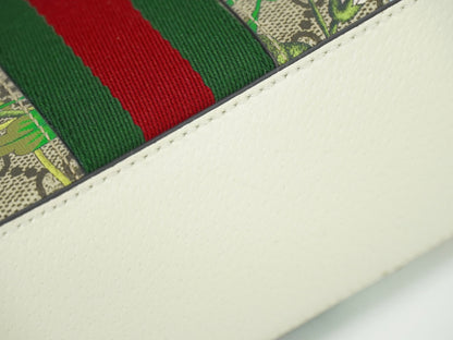 Gucci Ophidia Dome Shoulder Bag Flora GG Coated Canvas, BEIGE, CANVAS, Crossbody bag