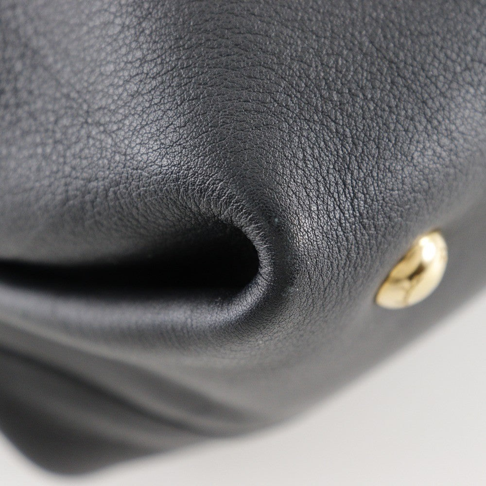 Salvatore Ferragamo W Chain Tote Leather, BLACK, LEATHER, Tote bag