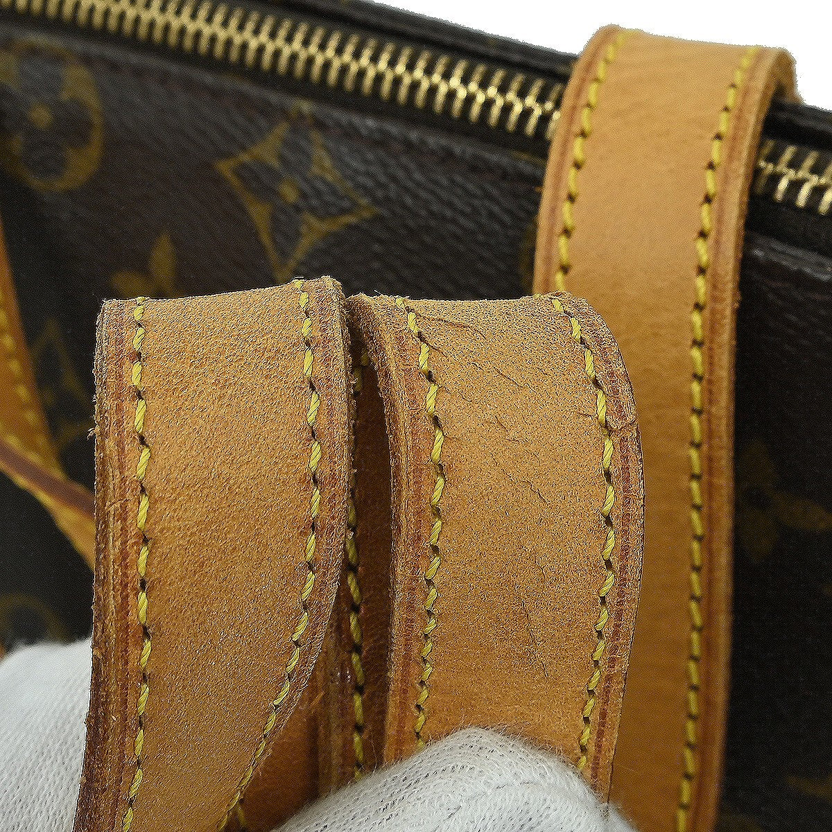 Louis Vuitton Cabas Mezzo Monogram Canvas, BROWN, CANVAS, Tote bag