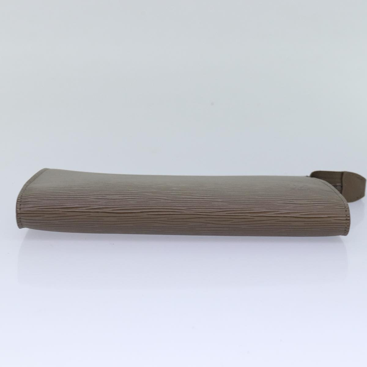 Louis Vuitton Pochette Accessoires Epi Leather, GRAY, LEATHER, Clutche & pouche