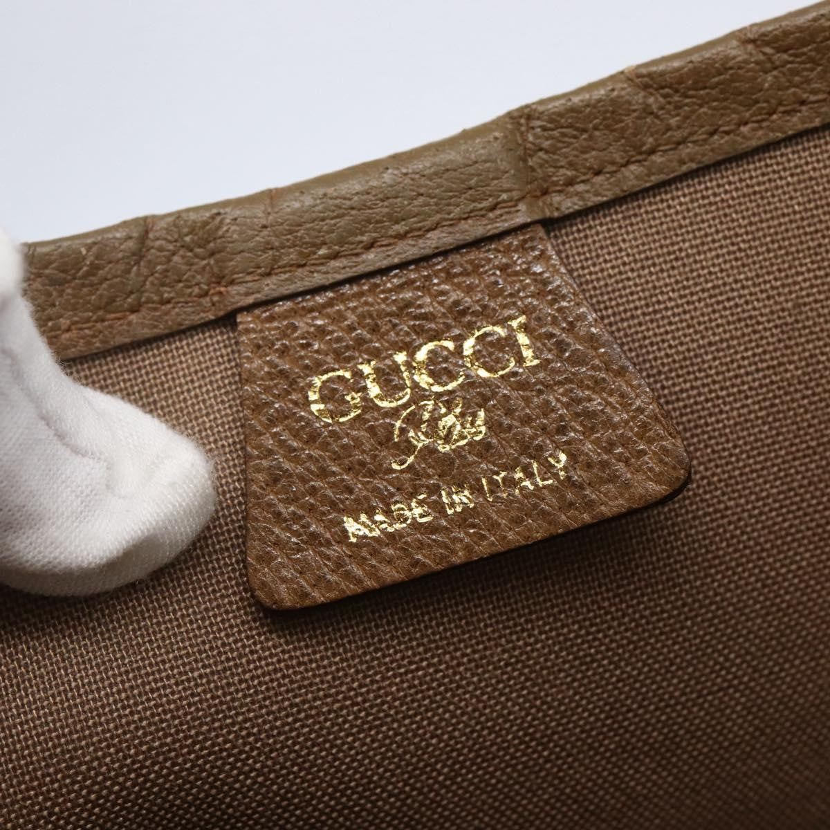 Gucci Vintage Web Strap Tote GG Coated Canvas, BEIGE, CANVAS, Tote bag