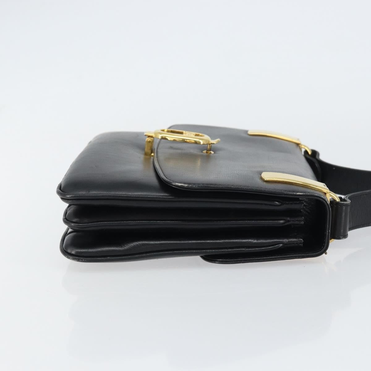 Celine Horse Carriage Shoulder bag Leather, BLACK, LEATHER, Shoulder bag
