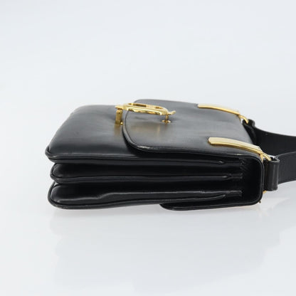Celine Horse Carriage Shoulder bag Leather, BLACK, LEATHER, Shoulder bag