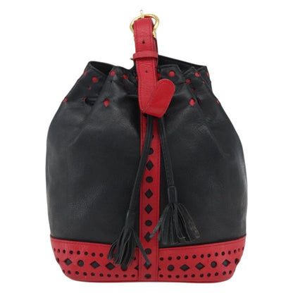 Saint Laurent Vintage Shoulder Bag Leather, Black, Leather, Shoulder Bag