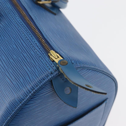 Louis Vuitton Speedy Handbag Epi Leather, Blue, Leather, Handbag
