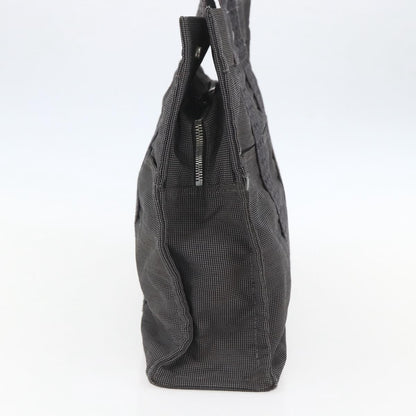 Hermes Fourre-tout Herline Canvas, GRAY, CANVAS, Tote bag