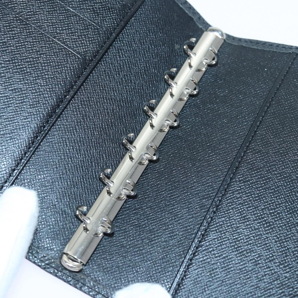 Louis Vuitton Agenda Cover Epi Leather, BLACK, LEATHER, Toiletry Case