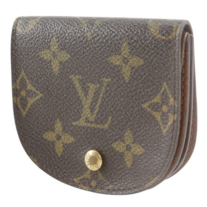 Louis Vuitton Porte Monnaie Gousset Canvas, BROWN, CANVAS, Wallets