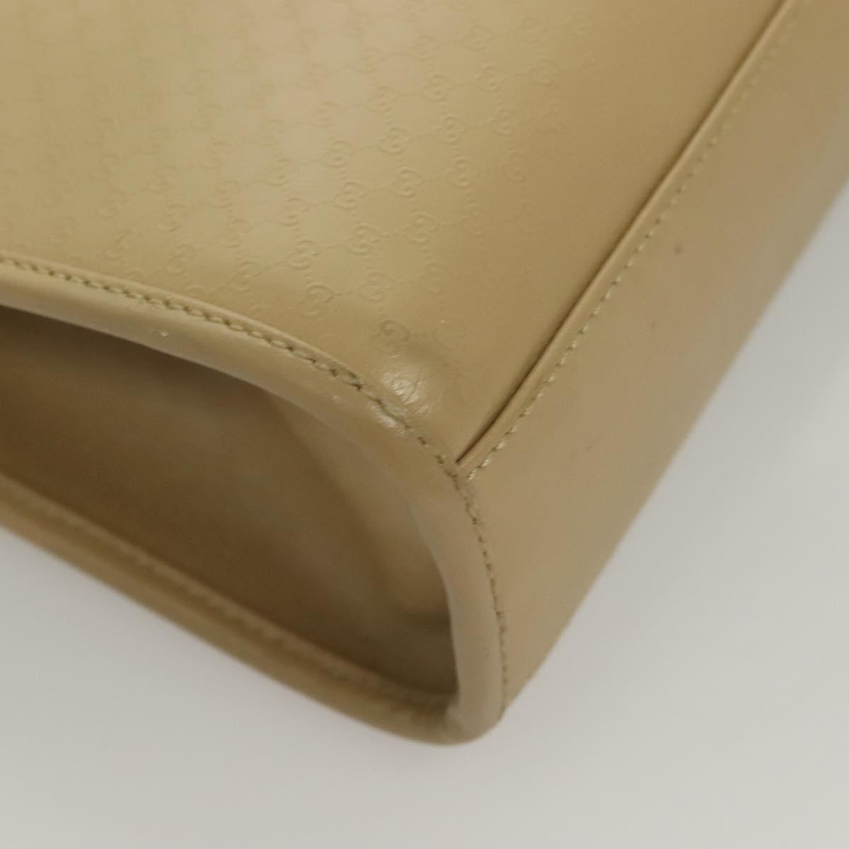 Gucci Vintage Jackie Handbag Leather, BEIGE, LEATHER, Handbag