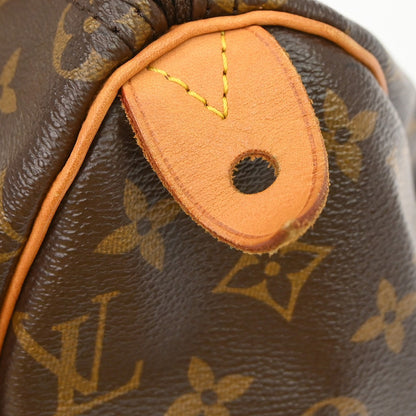 Louis Vuitton Speedy Handbag Monogram Canvas, Brown, Canvas, Handbag